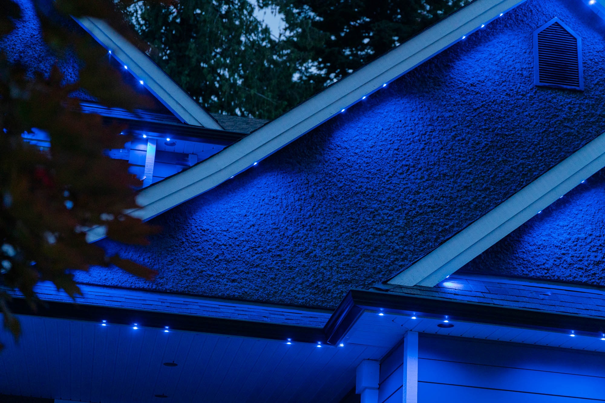 Cool Blue permanent lighting example