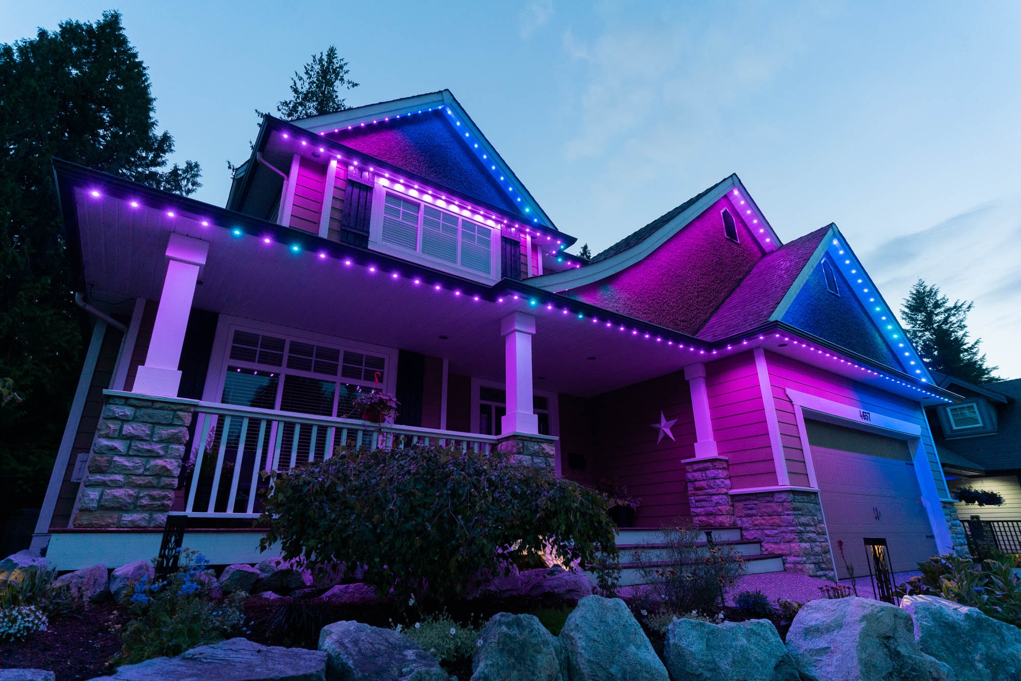 Halloween permanent lighting example
