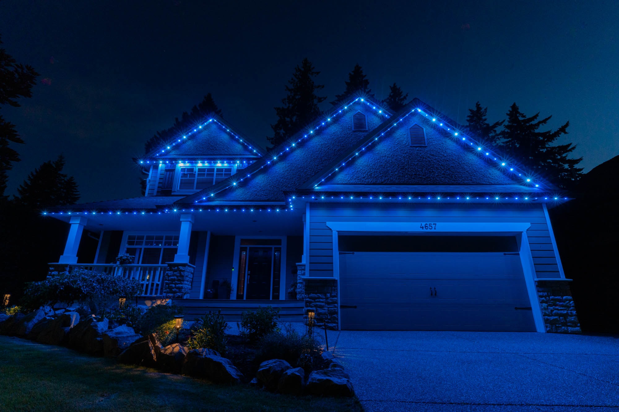 Halloween permanent lighting example
